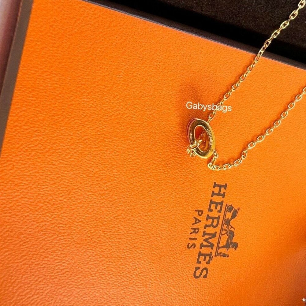 NWT Hermes Pop H Mini Pendant Blue palladium hardware - Picture 2 of 3